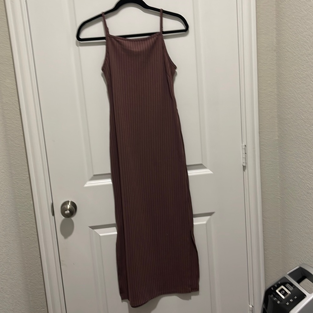 Purple long maxi dress